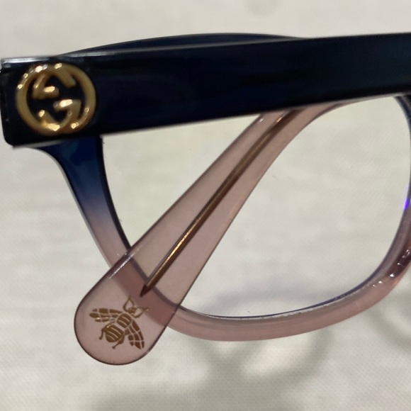 GUCCI GG logo, bee 🐝, star ⭐️ eye glasses 🕶️ GG made in Italy with green case - Picture 2 of 16